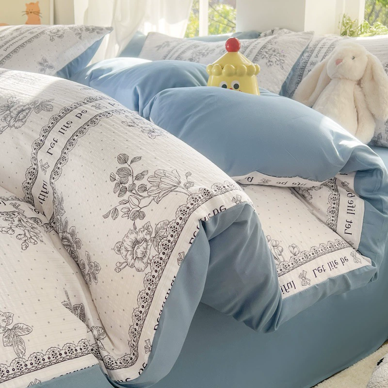 Duvet Cover Set (Fresh) Double-Layer Bedspread, 3–4 Piece Options, Multiple Patterns & Sizes