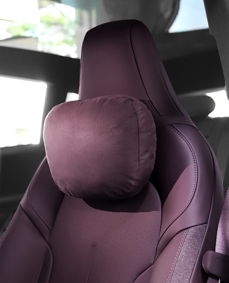 Suitable for Nio Et5T Ec6 Es6 Suede Headrest Lumbar Seat Back Cushion Neck Pillow Car Interior Accessories