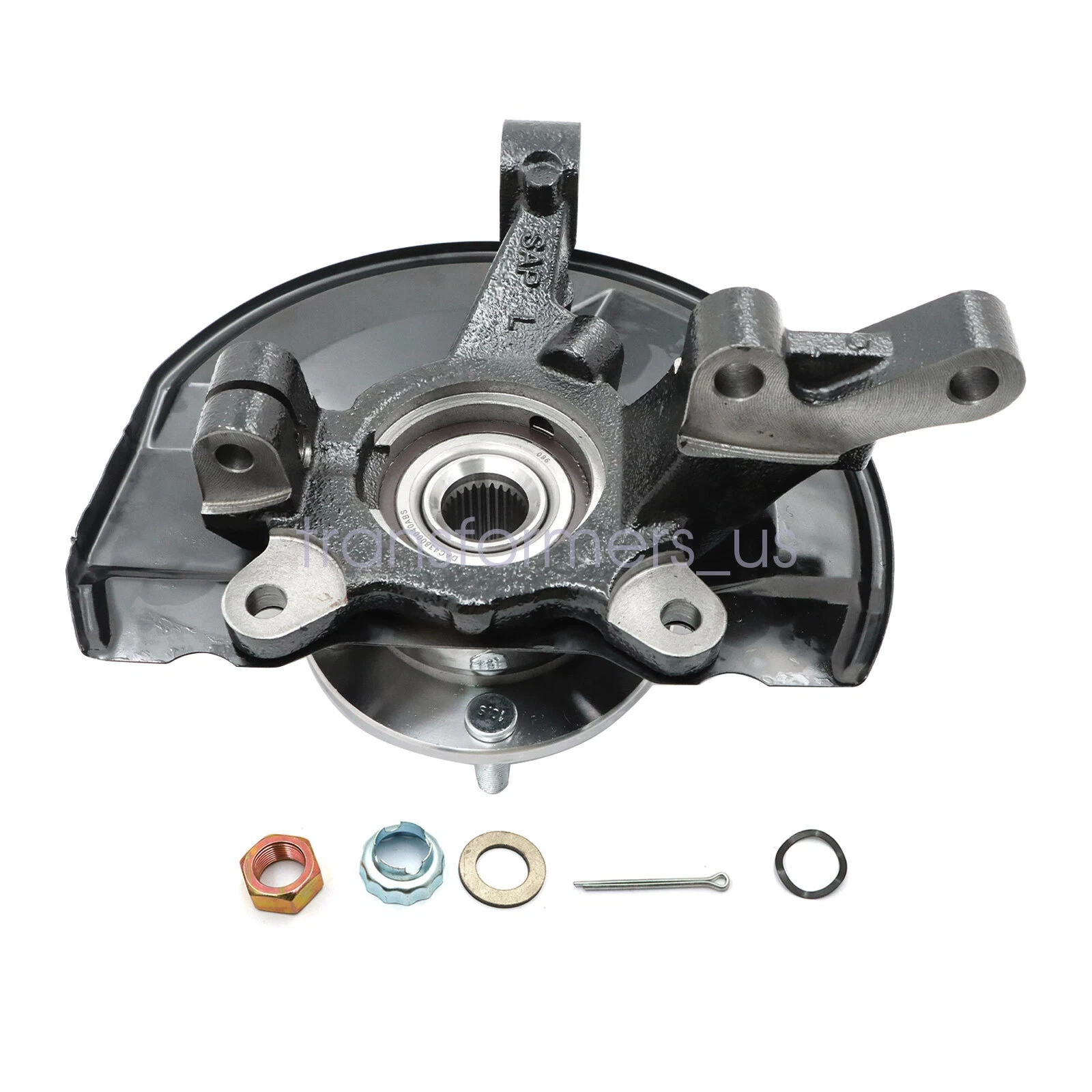 3870A007, 4605A009, 3880A018 Передний левый ступичный подшипник и поворотный кулак в сборе