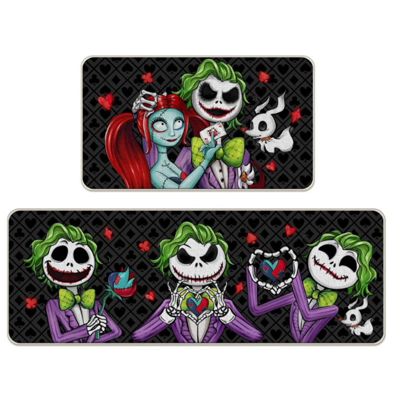 クロスボーダーアメリカハロウィンフロアマットキッチンカバー吸水性と吸油性フットマット玄関エントランスノンスリップ防汚ドアマット卸売|undefined