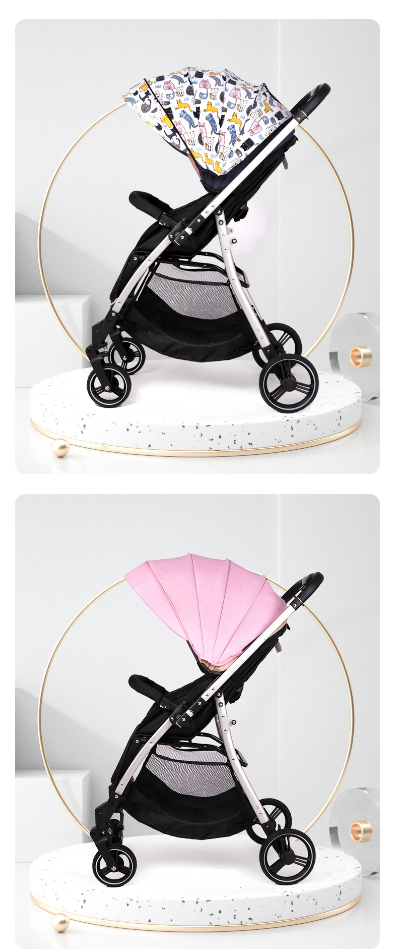 婴儿推车可坐可躺婴儿车轻便折叠婴儿车便携外出双向推行宝宝推车详情21