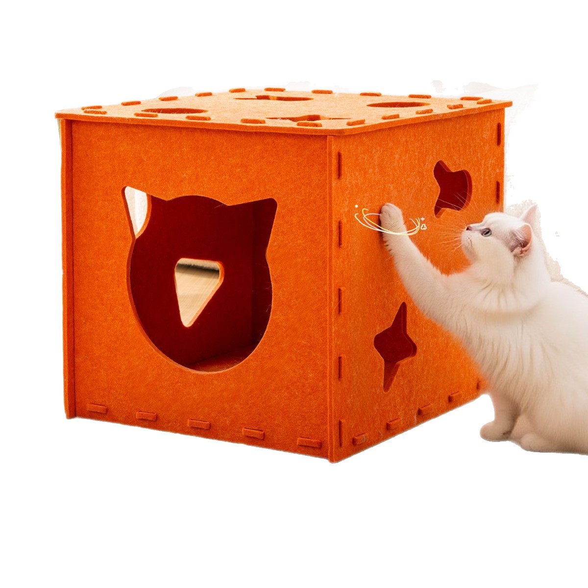 Felt felino invierno caliente cuatro estaciones general vertical gato agarrar tablero gato casa de gatos casa de gatos artículos para gatos