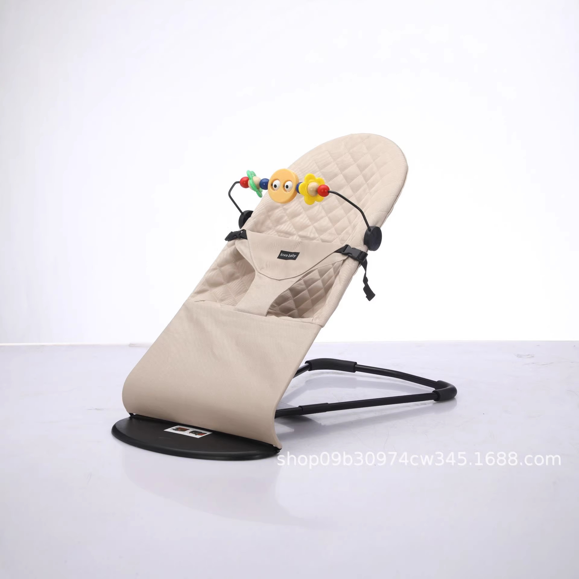 Baby Rocking Chair, Soothing Chair, Adjustable and Foldable Sunbathing Crib, Elastic Rocking Bed