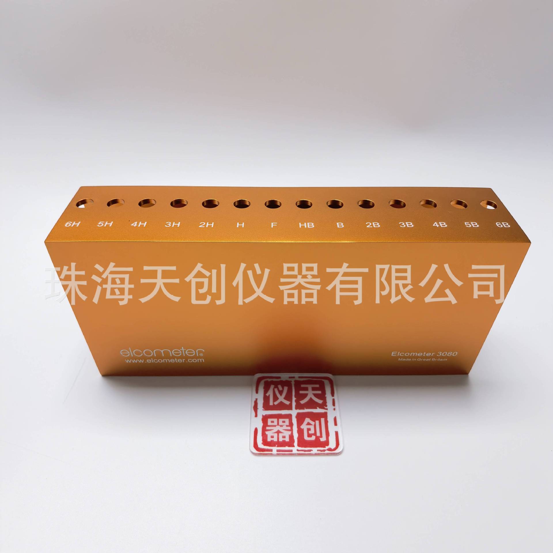 elcometer3080铅笔硬度计易高铅笔硬度计6H-6B铅笔3080M203硬度计