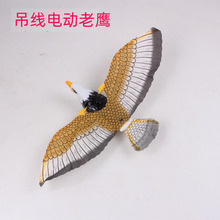 电动吊线老鹰 吊线鹦鹉 灯光翅膀飞舞 地摊夜市玩具杆子需要购买