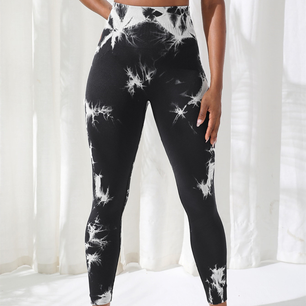 Women's Peach Hip Fitness Leggings Yoga Pants High-Waisted Abdominal Toning Hip-Lifting Pants