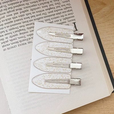 Заколки hairgrip в корейском стиле, простые элегантные пластиковые зажимы — 4 шт. на карточке, ассорти
