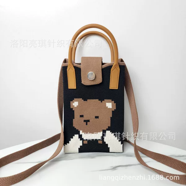 Versatile Soft Rubber Handle Souvenir Bag, New Halloween Quirky Handbag, Casual Trendy Crossbody Bag