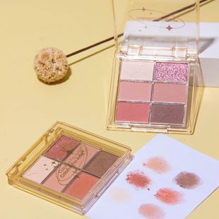 Cross-Border Beauty Six-Color Eye Shadow Palette Multi-Color Matte Pearlescent Fine Shimmer Eye Shadow Pure Desire Cosmetics Spot Brand Wholesale