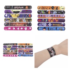 新款万圣节啪啪圈鬼怪PVC拍拍圈手环南瓜头万圣节拍拍乐手腕带