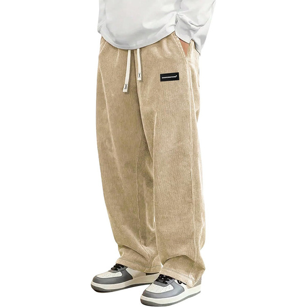 men's corduroy sports trend casual trousers for leisure