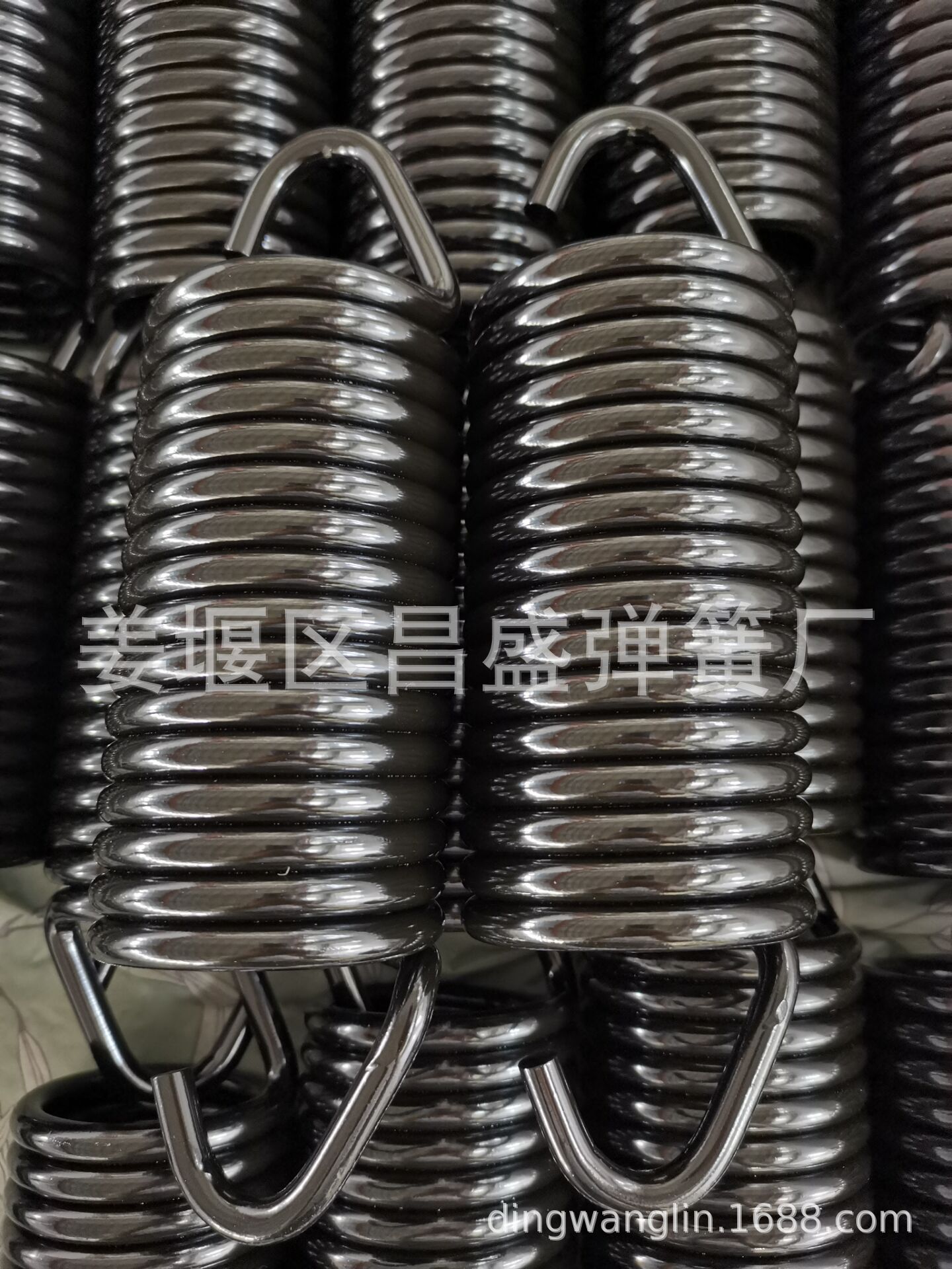 厂家供应大拉簧电泳、直径13*11圈*180长的大扭簧、材质为60Si2Mn