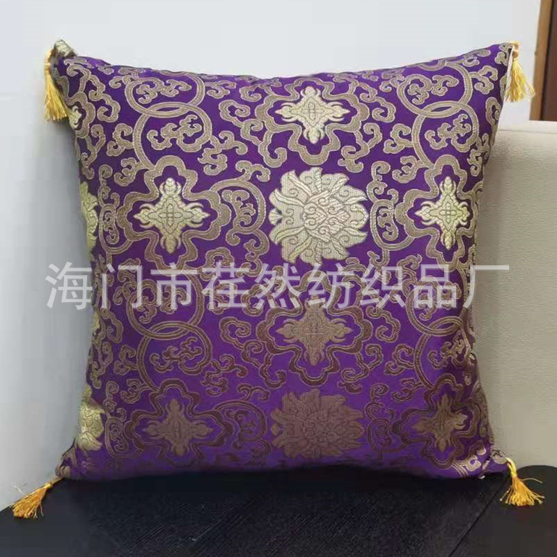 中国の古典的なスタイルの錦織のクッションカバーの赤い木の実木のソファーの装飾のお茶の椅子のクッションの抱き枕カバーの自動車のクッション|undefined
