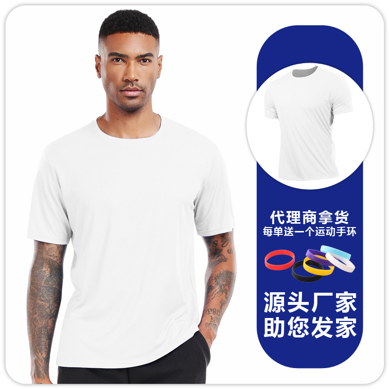 Hombres correr maratón camiseta de mangas cortas secado rápido transpirable blusa cuadrada ligera suelta ropa de yoga fitness