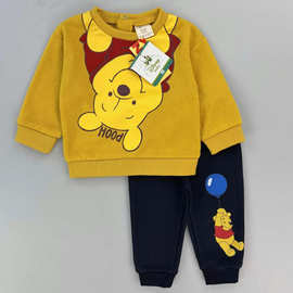 儿童卫衣套装婴儿卡通长袖长裤春秋季运动休闲宝宝外出服童套装