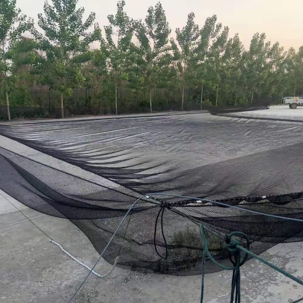 Red de pesca gruesa, malla de cría negra, malla de pesca de gran abertura, malla de pesca de peces, caja de pesca, red de transporte de nuevo tipo de tela de red