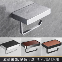 ホテルのトイレのティッシュ棚のハイエンドのロール紙棚の置物棚の浴室の壁掛け式の亜鉛合金のアイデアのティッシュの箱