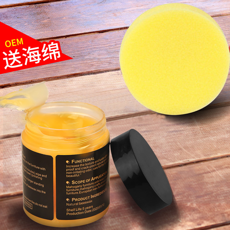 跨境批发Wood Seasoning Beewax蜂蜡木质家具保养护理抛光地板蜡