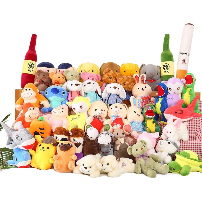 Muñeca de peluche de tigre para máquina de garra o puesto, juguete pequeño, regalo para bodas, para lanzar en celebraciones.