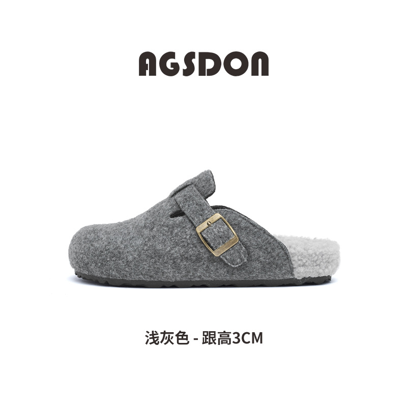 2026 nuevo primavera botas de nieve de fondo grueso un pedazo de zapatillas de cabeza de paquete