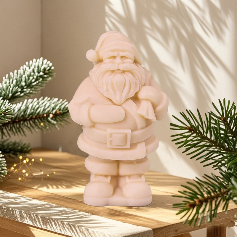 サンタクロース香薫ろうそくシリコン金型DIYクリスマス手作り香薫拡香石ろうそくお土産金型|undefined