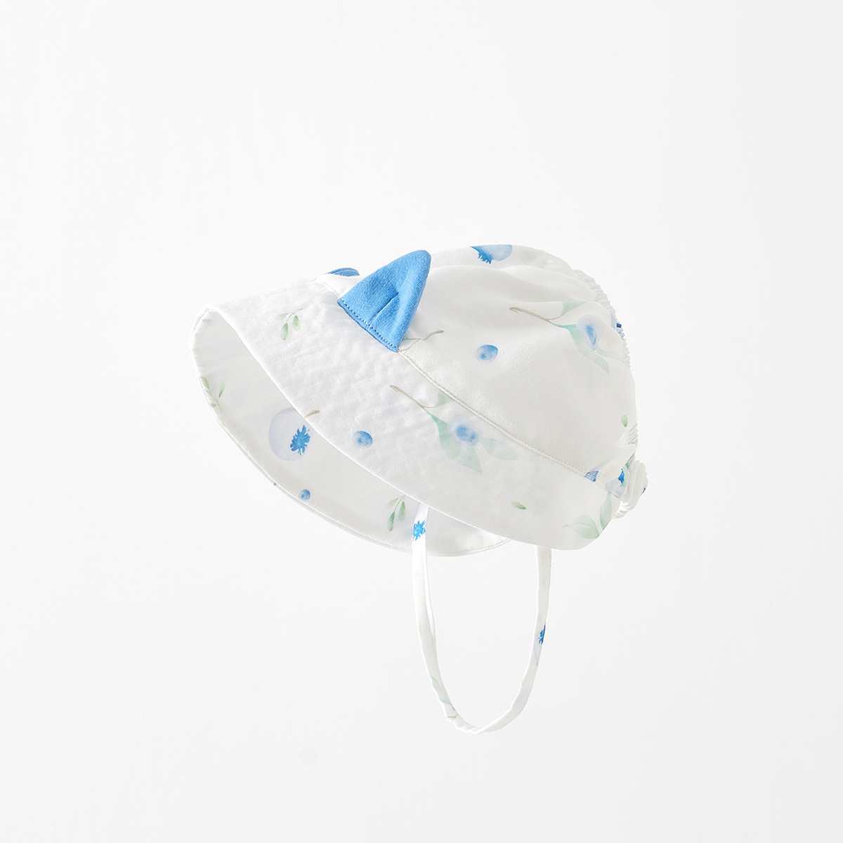 Sombrero para el sol para bebés, gasa de algodón de bambú delgada de verano, hombres y mujeres, techo vacío para bebés, sombrero grande, protector solar para niños, sombrero para el sol