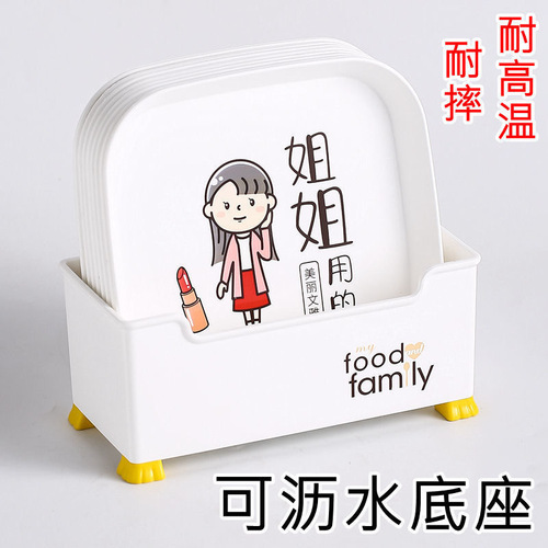 New product creative plastic printing Nordic spit bone dish home table snacks snacks snacks dried fruit plate fruit plate