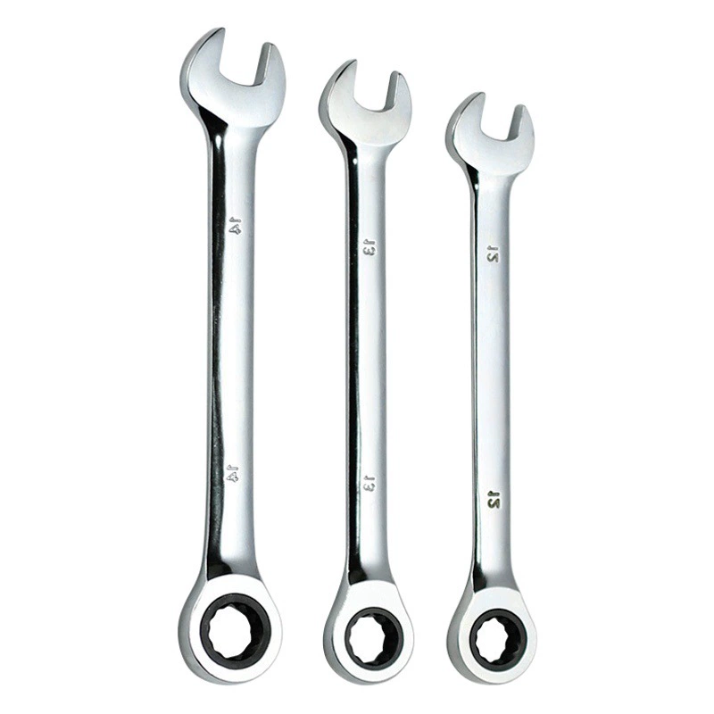 Углеродистая сталь Кованое зеркало матовый ключ с храповым механизмом фиксированный ключ с храповым механизмом открытый ключ с храповым механизмом 72 зуба Универсальный храповик