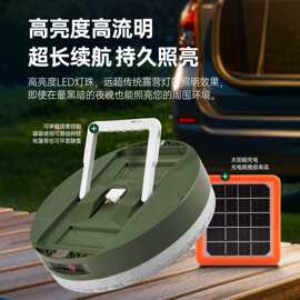 新款多功能高亮LED应急灯露营灯二合一充电户外地摊灯跨境专供