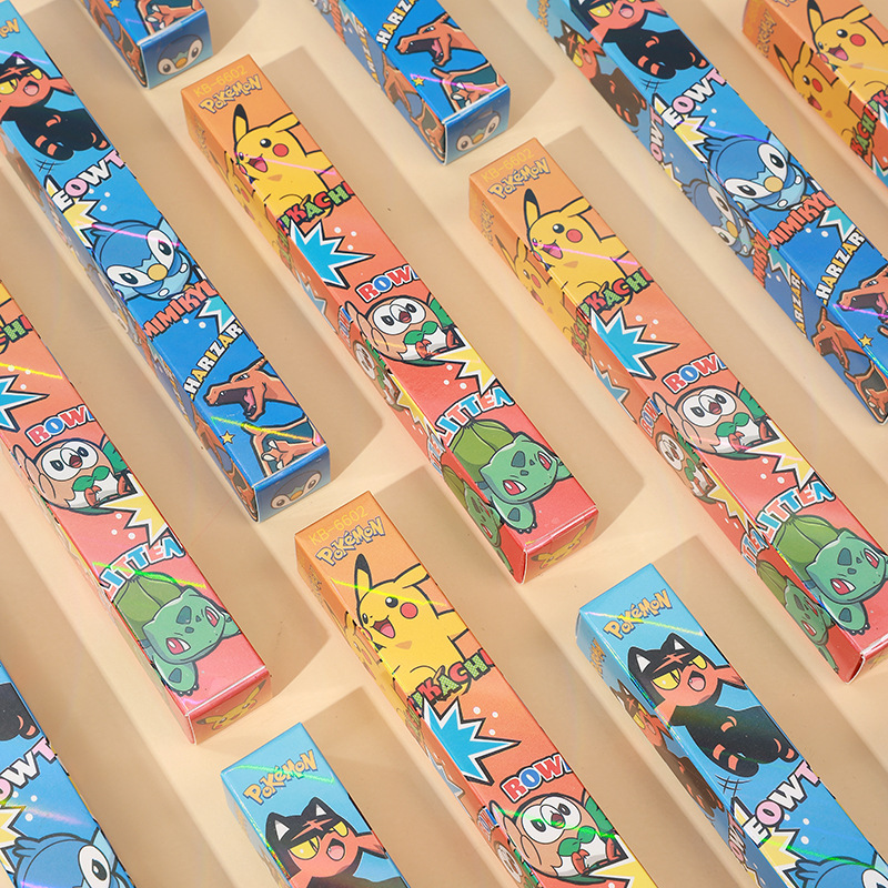 Nuevo bolígrafo de caja ciega de Baoke, bolígrafo de movimiento Pikachu, bolígrafo creativo neutro de animación, bolígrafo sorpresa de secado rápido de estudiantes periféricos