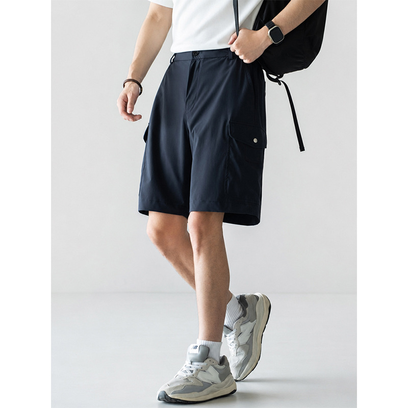 Men's summer cool and breathable five-point shorts with zero-restriction, quick-drying and breathable design, and a semi-elastic waist.