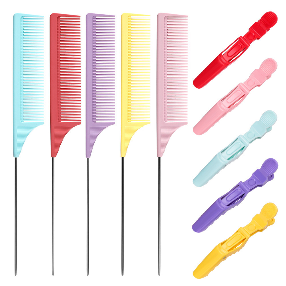 Herramientas de cepillo de teñido de aceite de peluquería salón profesional de teñido de cabello peine de teñido de cabello mango de cepillo de teñido de cabello unilateral pelo blando unilateral peine de teñido de cabello