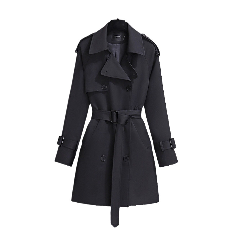 ng2510292 2024 Inverno Nuovo Elegante Trench per Donne Petite Stile Britannico Coreano Taglie Forti Lunghezza Media Cappotto Snellente che Stringe la Vita_voghion.com