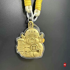 純金999招き猫元宝富の神クレヨンしんちゃんスーパーマン携帯電話キーホルダーバッグキーホルダーガールフレンドギフト