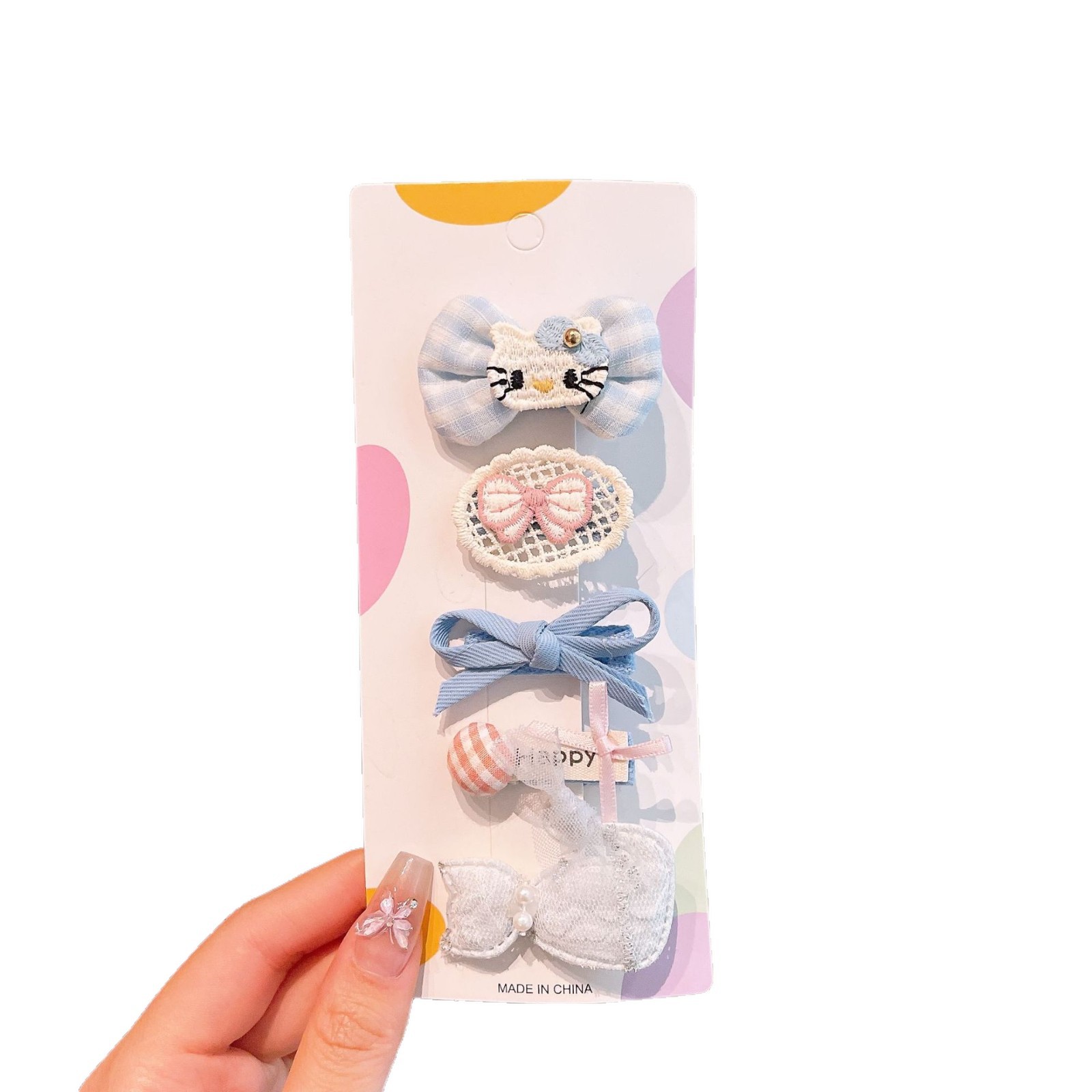 Cabello de los niños arco fresco BBQ clip de mar princesa dulce toque de cabello bordado flores cremadas tarjetas de cabello bebé