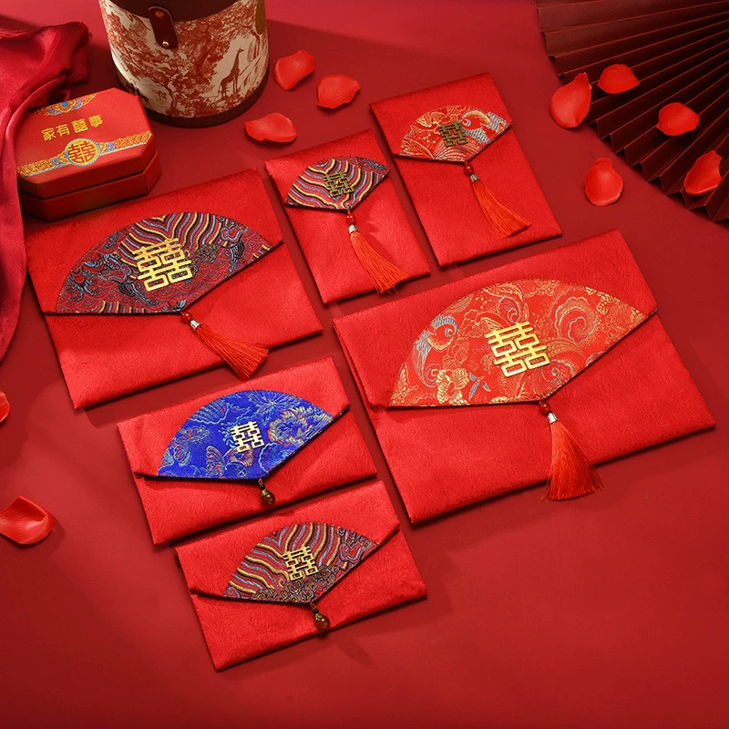 Wedding red envelope wedding new Chinese retro creative personality red envelope red envelopes red envelope bag is a sealing 10,000 yuan to wholesale