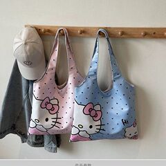 新款三丽欧大容量kitty猫开学轻便百搭外出卡通手提包休闲包单肩