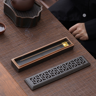 Lanting Ceramic Incense Box Incense Burner Aromatherapy Sandalwood Box Cut Out Lever Incense Holder Incense Burner Entrance Ornaments Incense Burner