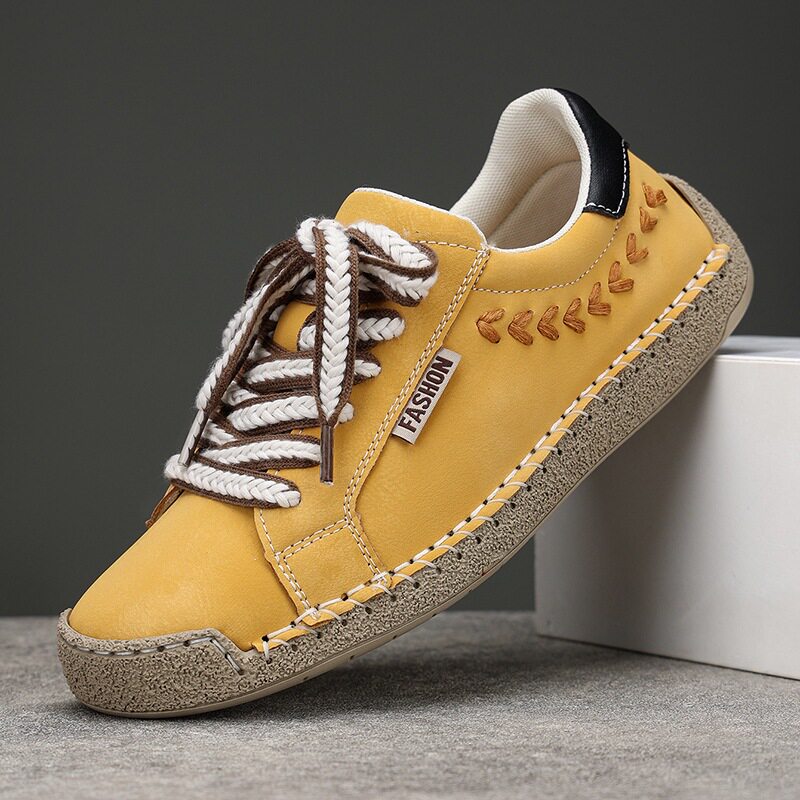 Giày vải canvas unisex cổ thấp đế bằng mũi tròn, phong cách retro thoáng khí chống trượt — 9013 màu vàng, 9013 màu xanh dương, 9013 màu xanh lá cây, 9013 màu đen