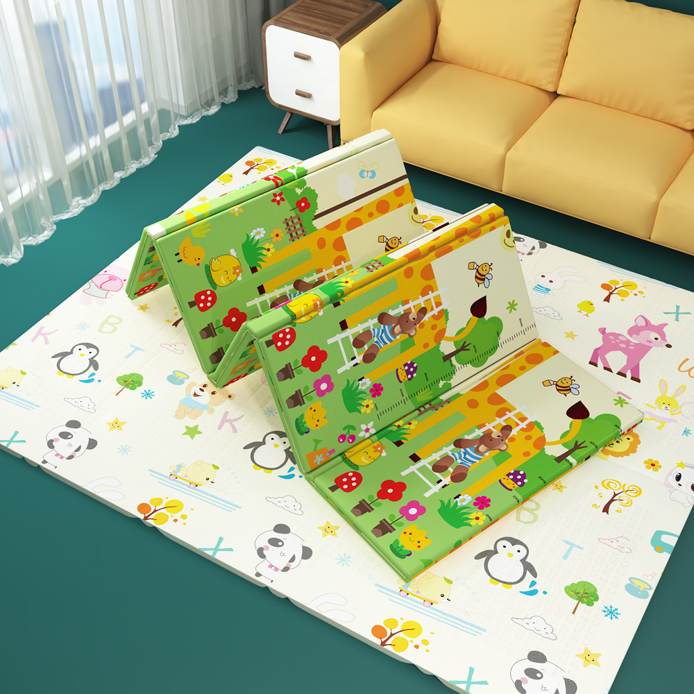 Baby crawler cojín engrosado para bebés sala de estar cojín plegable no tóxico inodoro empalme cojín de espuma para niños