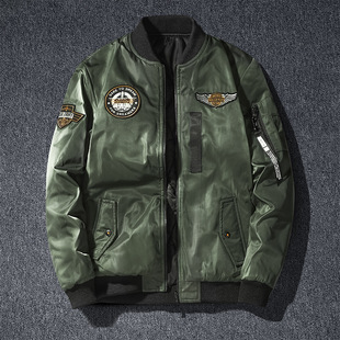 Plus size jacket men's trendy winter cotton-padded jacket loose fashion brand down cotton-padded jacket warm jacket men's thickened baseball uniform
