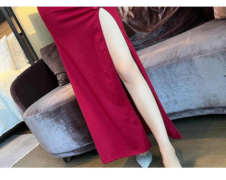 2023 Sexy Slimming Slit Long Dress Nightclub Evening Gown Cheongsam 5946GT536_ecoleips.com