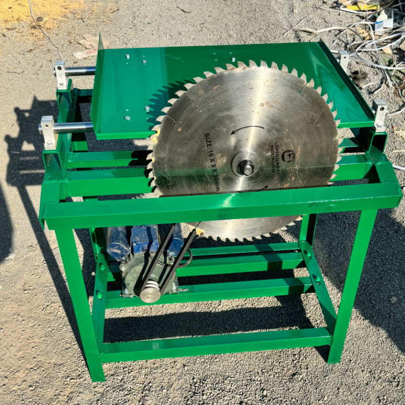 推台锯家用锯柴火自动断木锯木工台锯全套圆木切断台锯家用电锯
