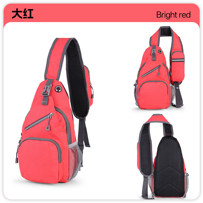 Bolso de pecho casual personalizado transfronterizo al aire libre para hombres Oxford tela nocturna mochila de hombro de moda amplia bolso de hombro