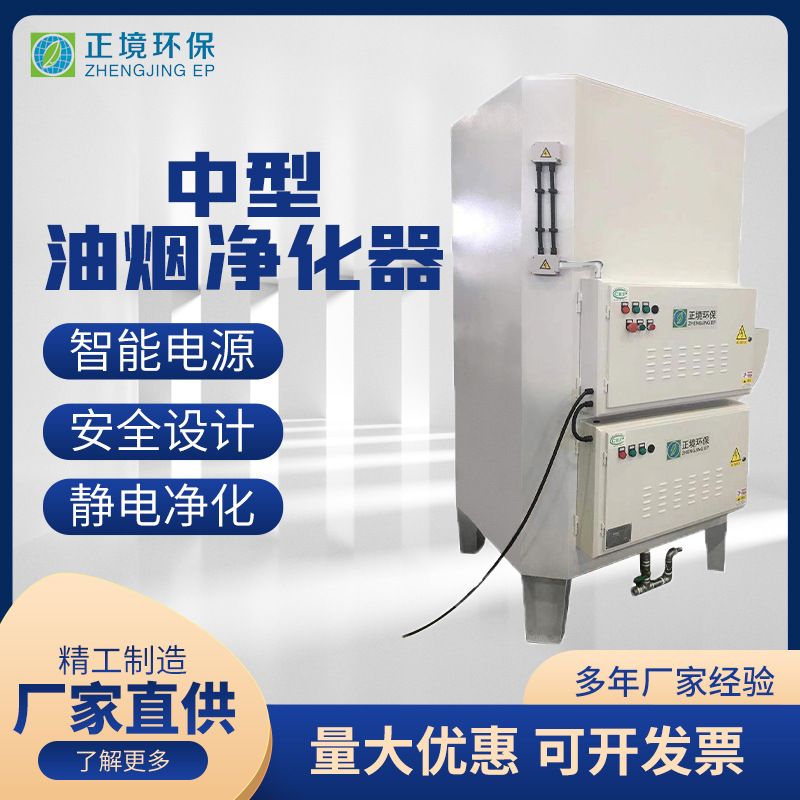 厂家供应中型油烟净化器 工业机床CNC油烟净化油雾净化设备