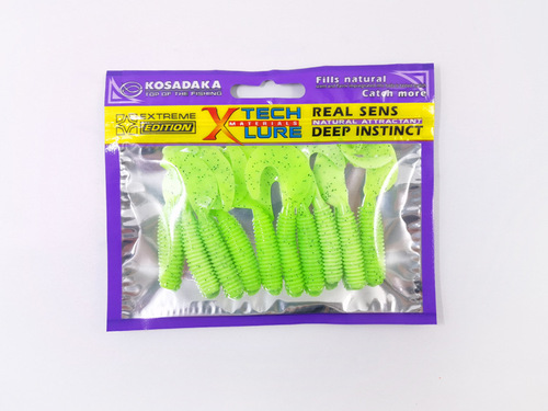 Spinning Tail Grub Soft Bait Lead Head Hook Combination Realistic Soft Worm Lure Kit for Pike