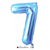 Digital big balloon, blue decorations, 40inch, gradient