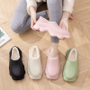 Manufactor Direct selling Waterproof cotton slipper non-slip indoor lady With the bag Home lovers The thickness of the bottom keep warm Plush Cotton-padded shoes