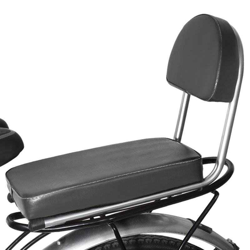 Bicycle rear seat cushion with backrest, mountain bike rear seat cushion, sponge, comfortable child seat, bicycle rear rack, universal