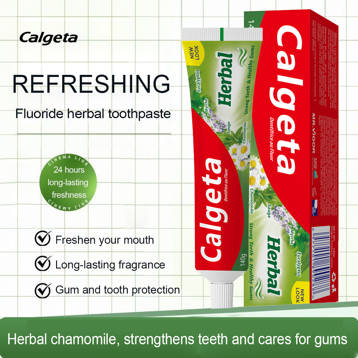 Customized Toothpaste Oem Processing 140g Calgeta Toothpaste Oem Oral Cleaning Gum Protection Toothpaste Customization